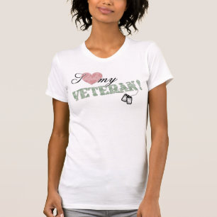 Camiseta ¡I corazón mi veterano!