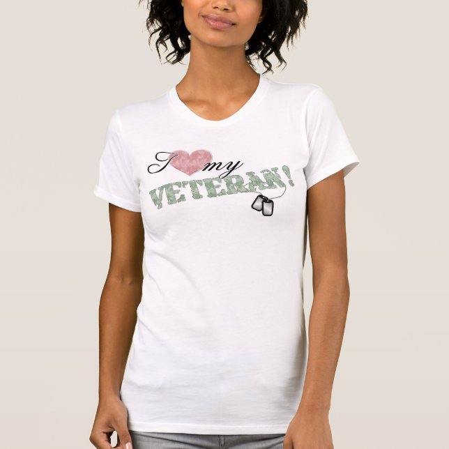 Camiseta ¡I corazón mi veterano! (Anverso)