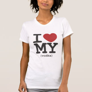 Camiseta I corazón mi vodka