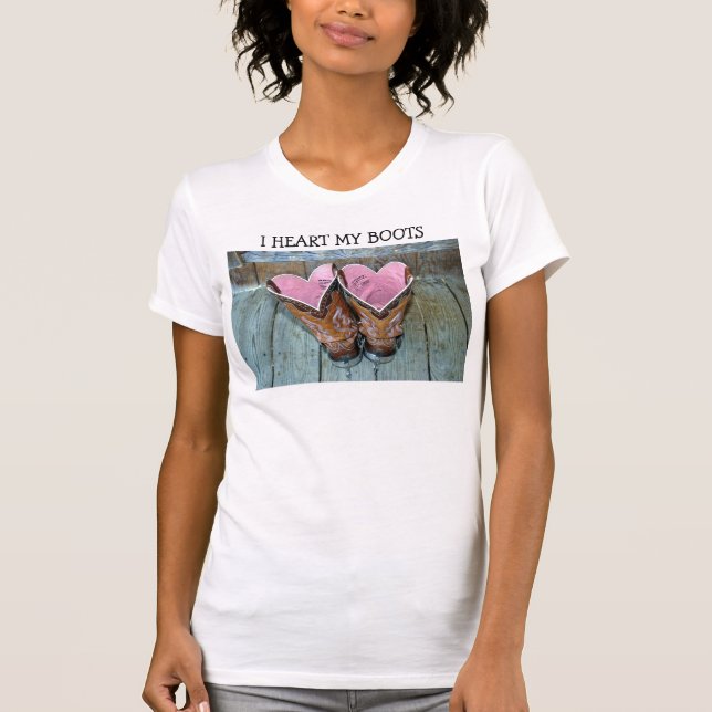 Camiseta I CORAZÓN mis botas (Anverso)