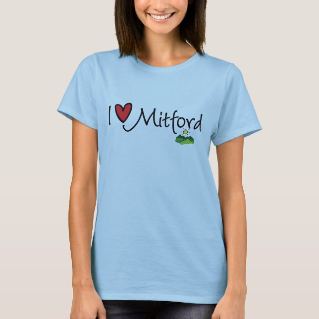 Camiseta I corazón Mitford (Anverso)
