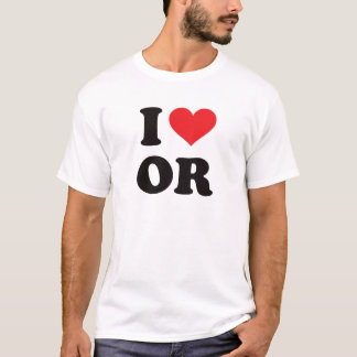 Camiseta I corazón O - Oregon