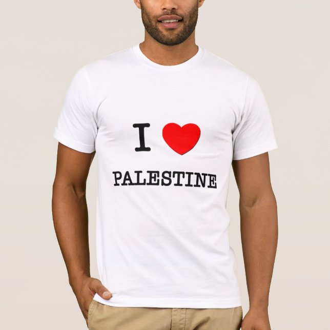 CAMISETA I CORAZÓN PALESTINA (Anverso)