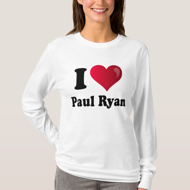 Camiseta I corazón Paul Ryan (Anverso)