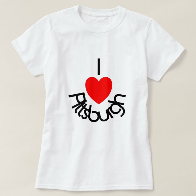 Camiseta I corazón Pittsburgh (Diseño del anverso)