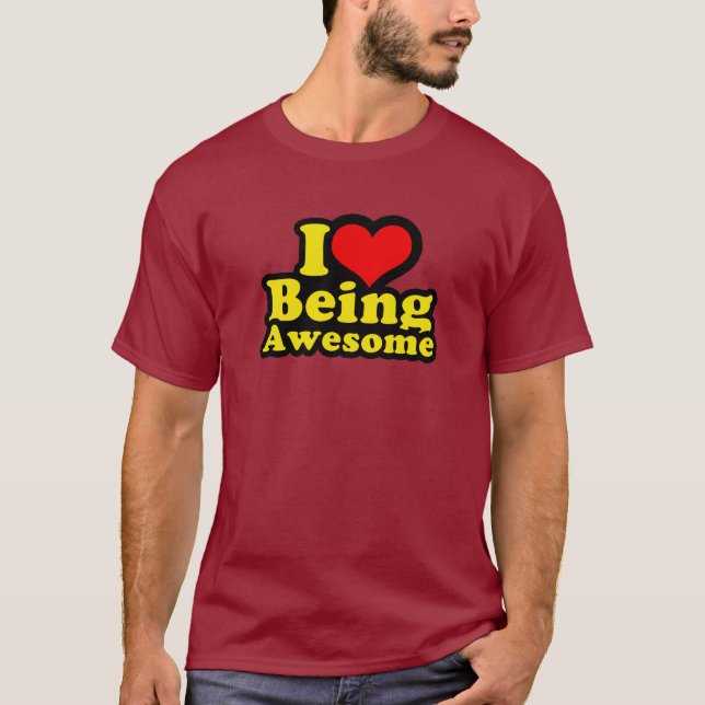 Camiseta I corazón que es impresionante (Anverso)
