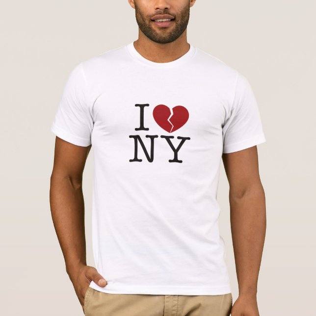 Camiseta I [corazón quebrado] NY (Anverso)
