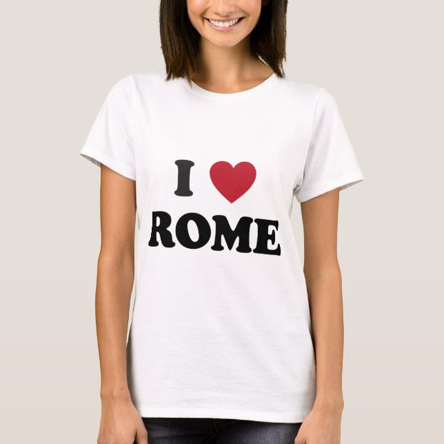 Camiseta I corazón Roma Italia (Anverso)