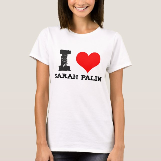 Camiseta I corazón Sarah Palin (Anverso)