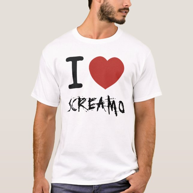 Camiseta I corazón SCREAMO (Anverso)