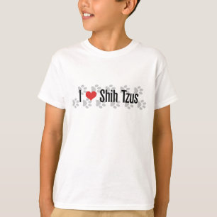 Camiseta I (corazón) Shih Tzus