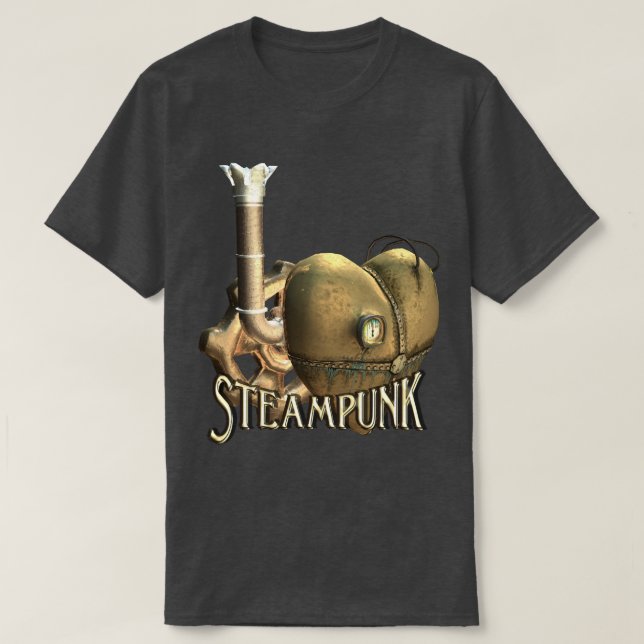 Camiseta I corazón Steampunk (Diseño del anverso)