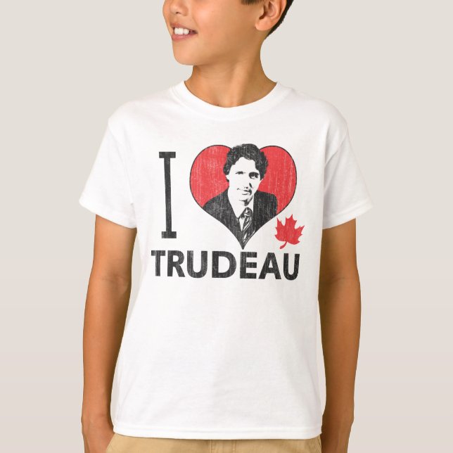 Camiseta I corazón Trudeau (Anverso)