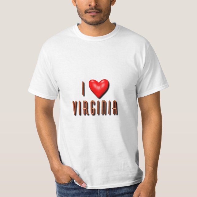 Camiseta I corazón Virginia (Anverso)