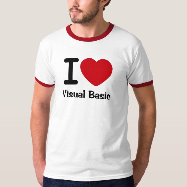 Camiseta I corazón Visual Basic (Anverso)