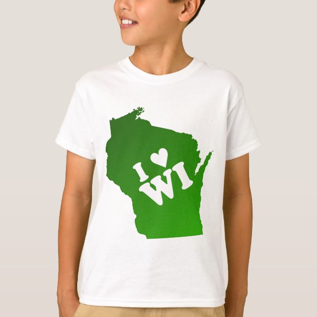 Camiseta I corazón Wisconsin (Anverso)