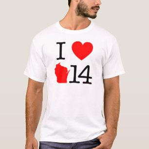 Camiseta I corazón Wisconsin 14