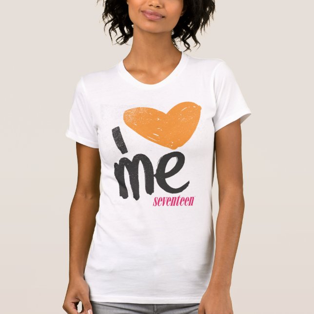 Camiseta I corazón yo anaranjado (Anverso)