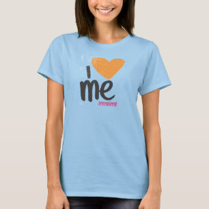 Camiseta I corazón yo anaranjado