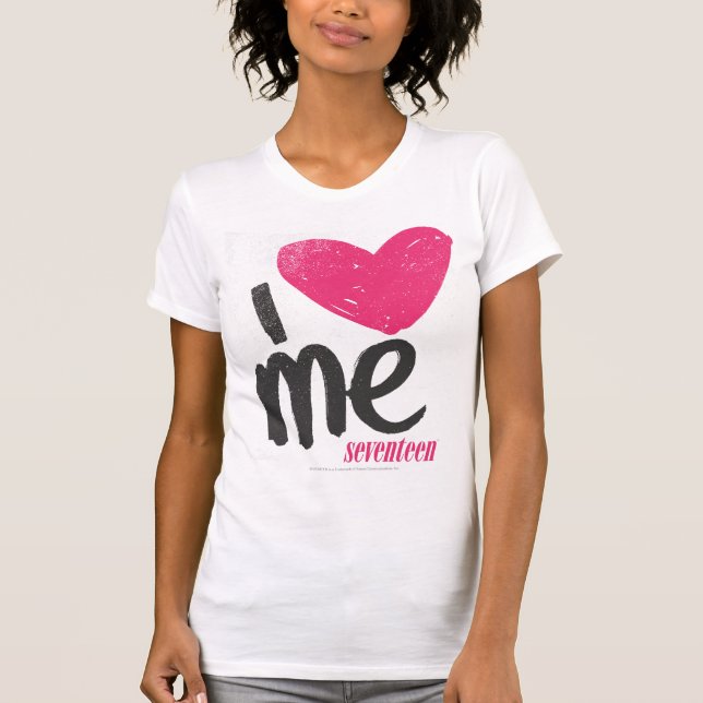 Camiseta I corazón yo magenta (Anverso)