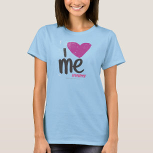 Camiseta I corazón yo púrpura
