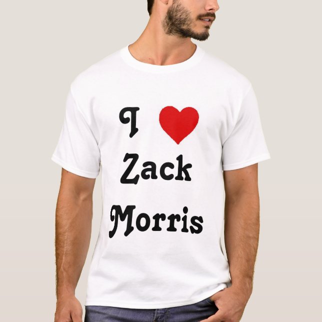 Camiseta I corazón Zack Morris (Anverso)