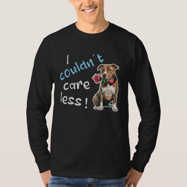 Camiseta I Couldn t Care Less  Grim Dog Statement  1 (Anverso)