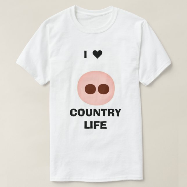 Camiseta I ♥️ Country Life (Diseño del anverso)