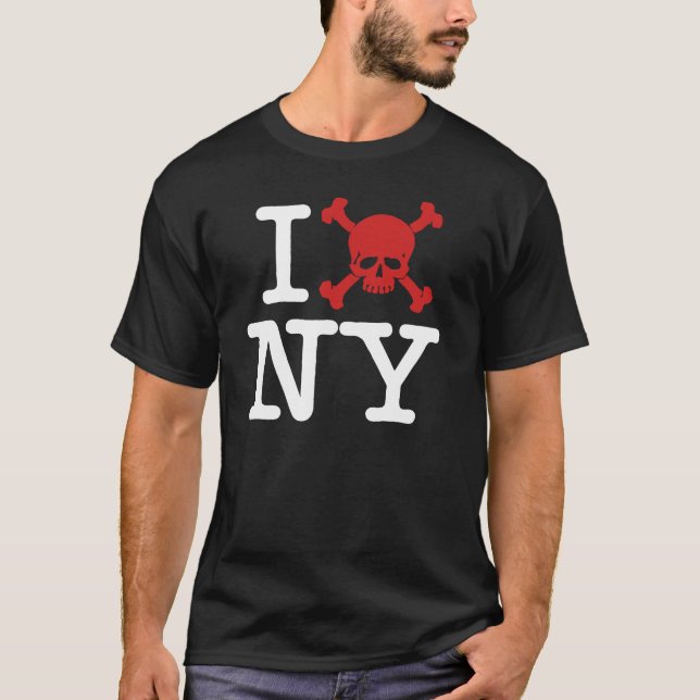 Camiseta I "cráneo" NY (Anverso)
