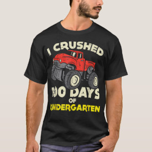 Camiseta I Crushed 100 Days Kindergarten Monster Truck 100t