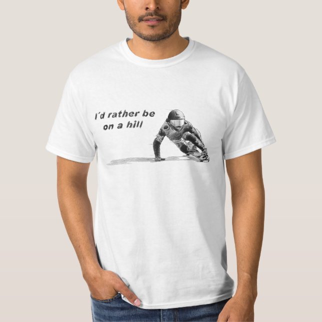 Camiseta I´d esté bastante en un blanco de la colina (Anverso)