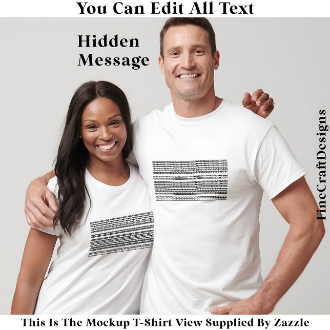 Camiseta I’d Rather Be Asleep Hidden Message 086 Funny  (Subido por el creador)