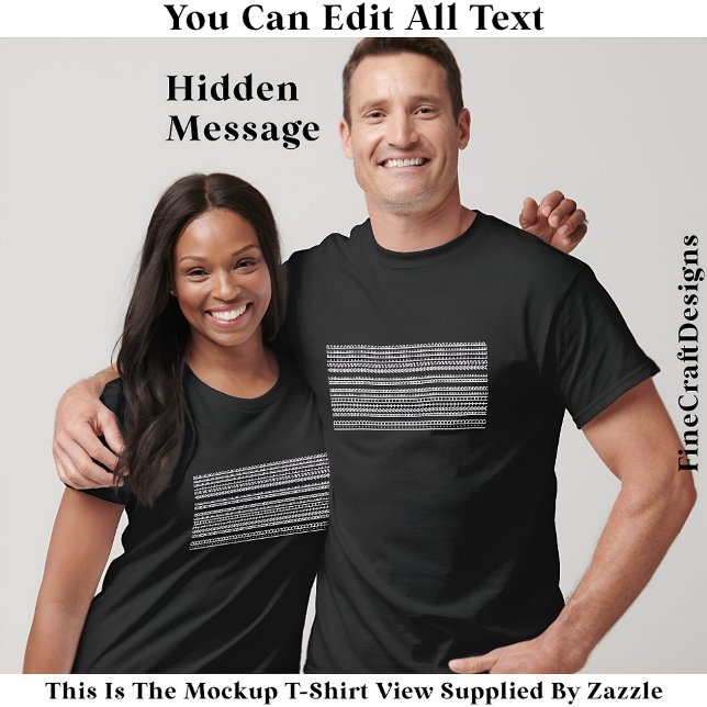 Camiseta I’d Rather Be Asleep Hidden Message 086W Funny  (Subido por el creador)