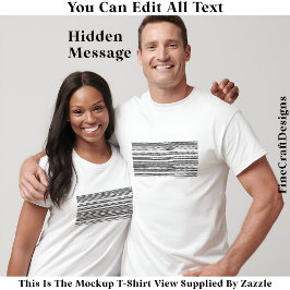 Camiseta I’d Rather Be At Home Hidden Message 084 Funny