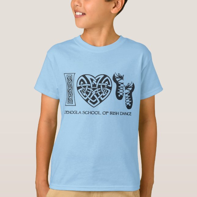 Camiseta I danza del irlandés del corazón (Anverso)