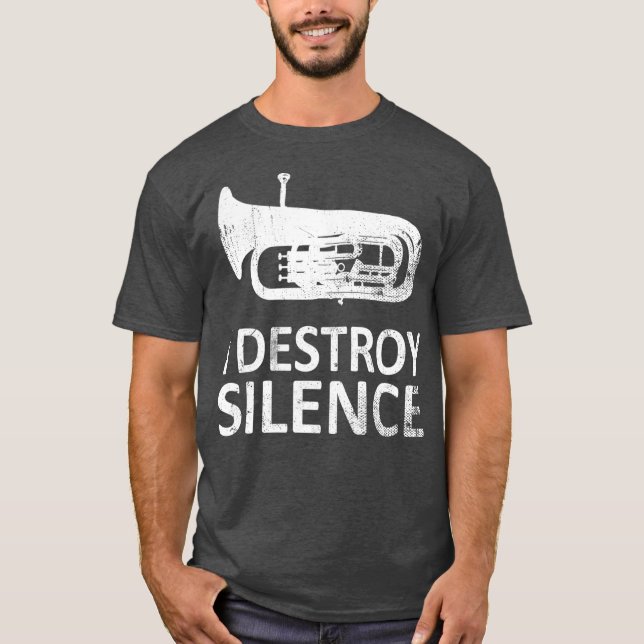 Camiseta I Destroy Silence  Funny Euphonium Players (Anverso)