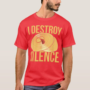 Camiseta I Destroy Silence Música de Percusión y Platillos