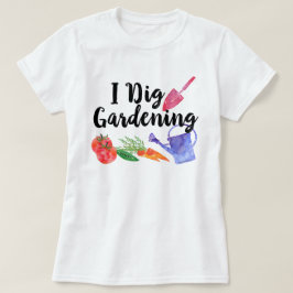 Camiseta I Dig Gardening Cute Garden Planta Al Aire Libre M
