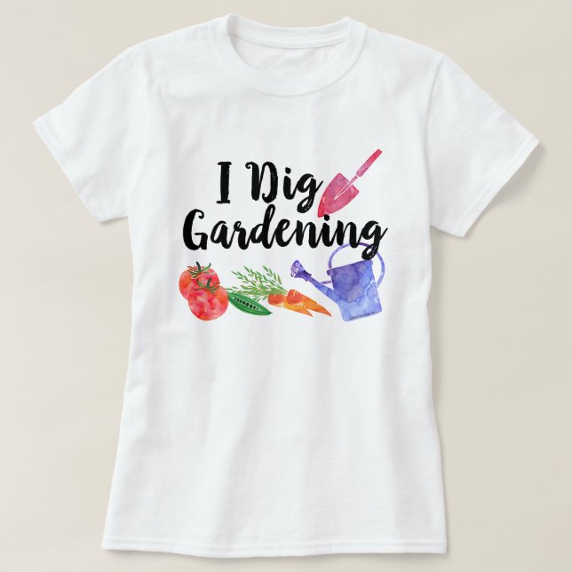 Camiseta I Dig Gardening Cute Garden Planta Al Aire Libre M