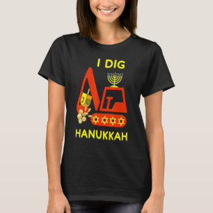 Camiseta I Dig Hanukkah Crane Construcción Niños Chanukah P