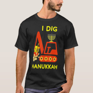 Camiseta I Dig Hanukkah Crane Construcción Niños Chanukah P