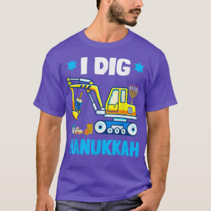 Camiseta I Dig Hanukkah Excavator Construction Toddler Hanu