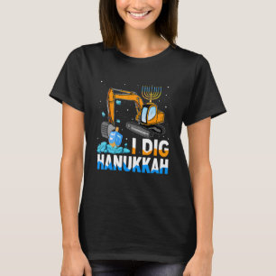 Camiseta I Dig Hanukkah Excavator Construction Toddler Hanu