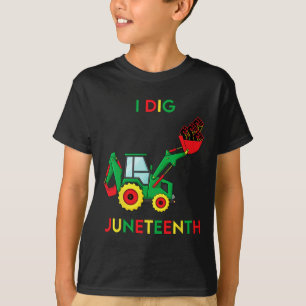 Camiseta I Dig Junetéi Pone Tractor Fun Toddler Boys