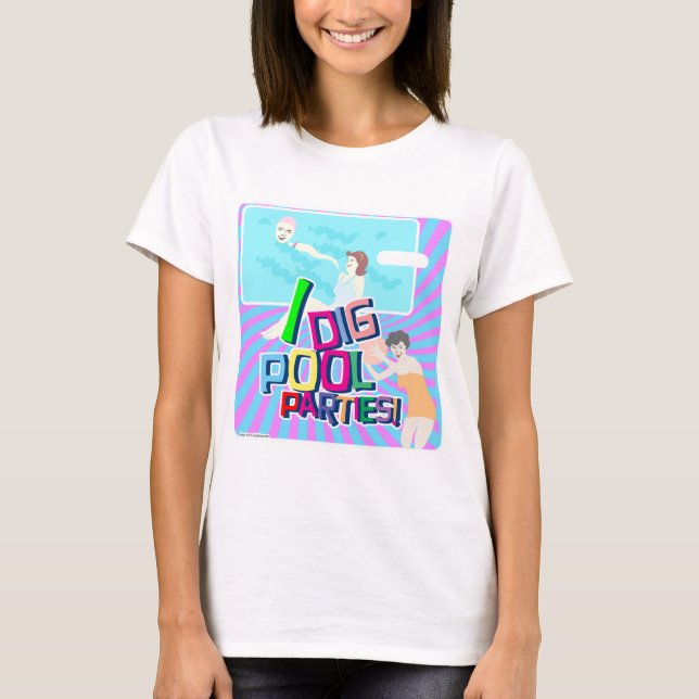 Camiseta I Dig Pool Fiestas Retro Fun Ilustracion Arte (Anverso)
