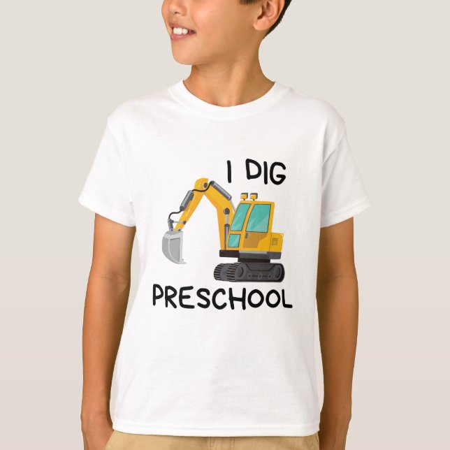 Camiseta I Dig Preescolar (Anverso)
