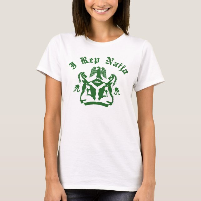Camiseta I diseño del representante Naija con el escudo de (Anverso)