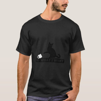 Camiseta I Do W I Want Black Cat