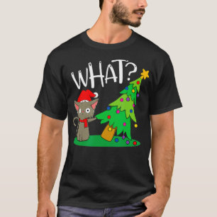 Camiseta I Do What I Want This Is My Christmas Pajama Cat