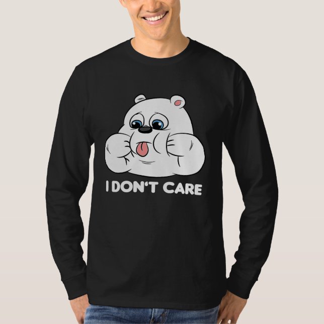 Camiseta I don't care Silly Bear Halloween Costume for Weir (Anverso)